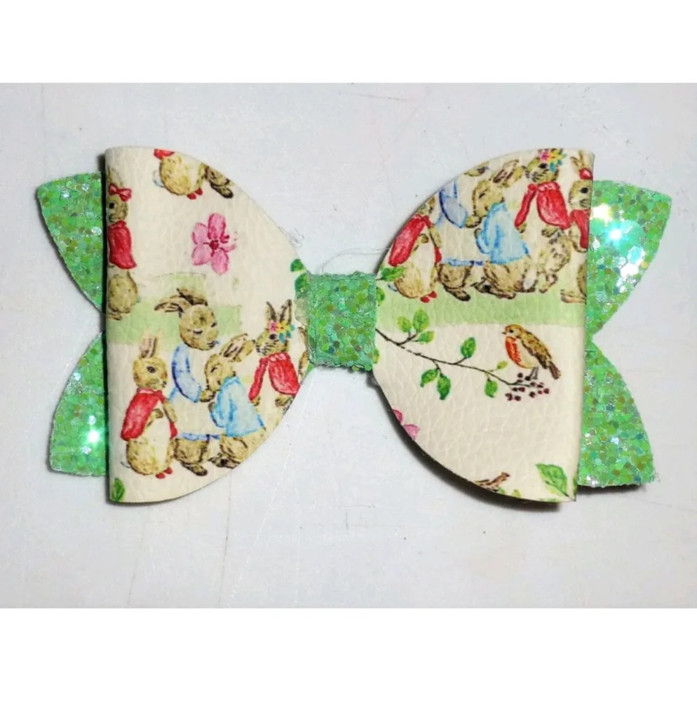 Peter Rabbit Girls Hair Bow Clip 3.5 Inches